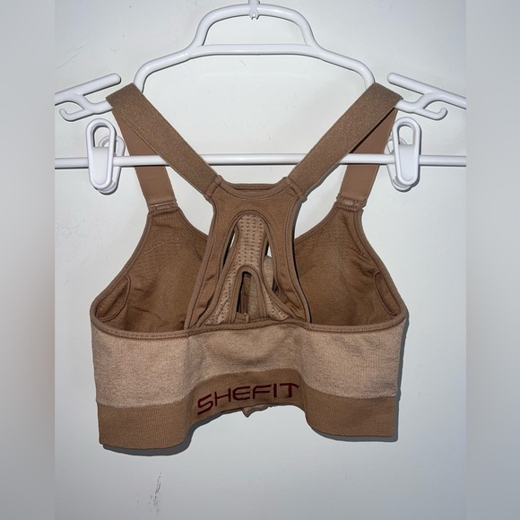 SHEFIT Low Impact Sports Bra - Heathered Tan - Picture 9 of 10